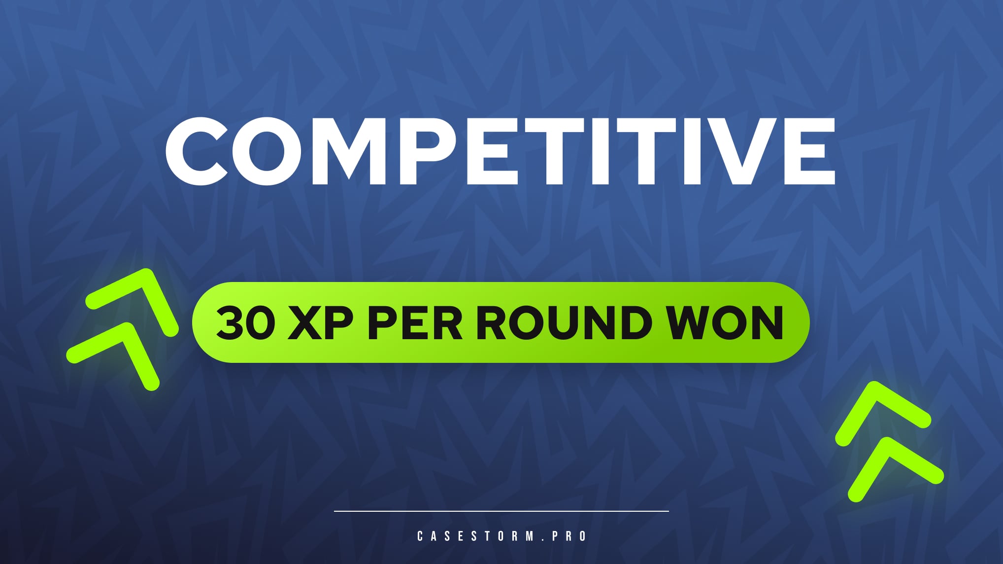 CS2 Competitive score calculation formula infographic by Casestorm.