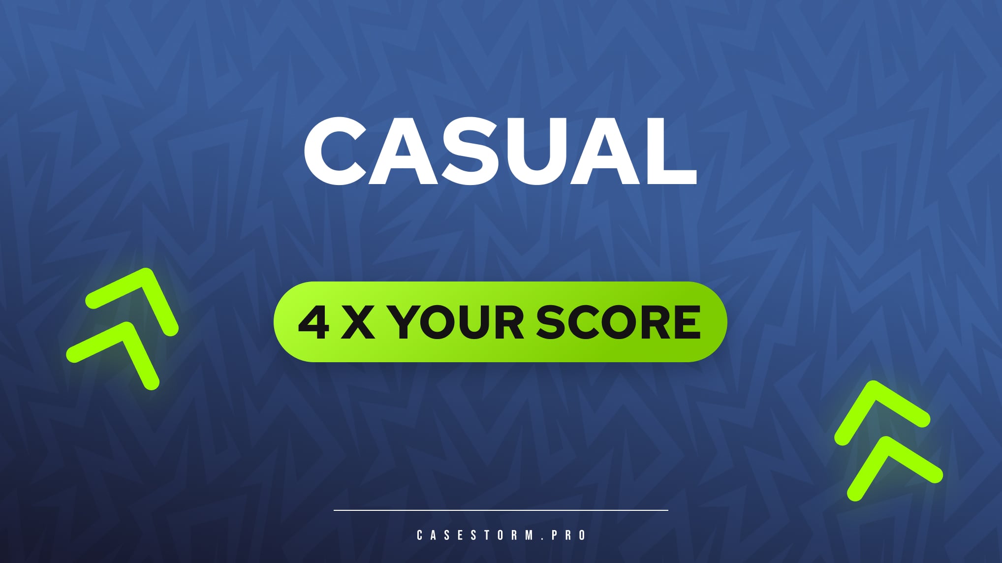 CS2 Casual score calculation formula infographic by Casestorm.