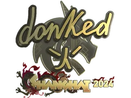 Sticker | donk (Gold) | Shanghai 2024