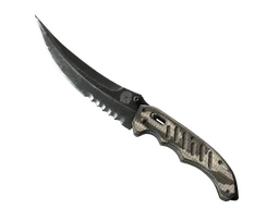★ Flip Knife | Black Laminate (Minimal Wear)