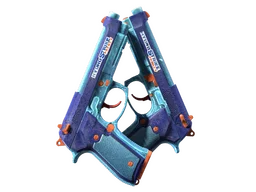 StatTrak™ Dual Berettas | Hydro Strike (Factory New)