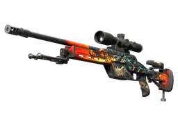 StatTrak™ SSG 08 | Dragonfire (Well-Worn)