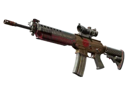 SG 553 | Berry Gel Coat (Battle-Scarred)