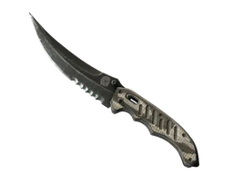 ★ Flip Knife | Black Laminate (Well-Worn)