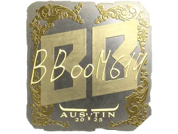 Sticker | Boombl4 (Gold) | Austin 2025