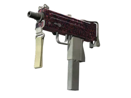 MAC-10 | Red Filigree (Field-Tested)