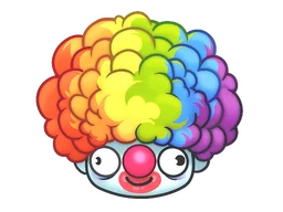 Sticker | Clown Wig