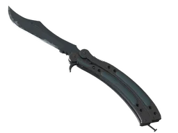 ★ StatTrak™ Butterfly Knife | Night (Well-Worn)