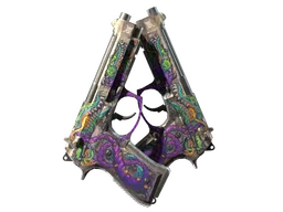 Dual Berettas | Flora Carnivora (Battle-Scarred)