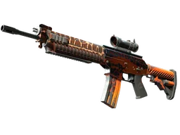 StatTrak™ SG 553 | Tiger Moth (Well-Worn)