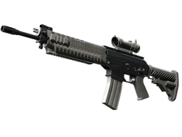 SG 553 | Damascus Steel (Battle-Scarred)