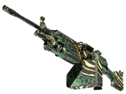 M249 | Emerald Poison Dart (Well-Worn)