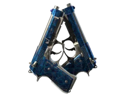 Dual Berettas | Cobalt Quartz (Well-Worn)