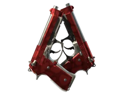 StatTrak™ Dual Berettas | Hemoglobin (Factory New)