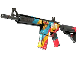 M4A4 | Cyber Security (Well-Worn)