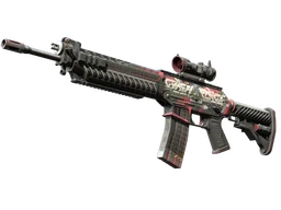 SG 553 | Cyberforce (Well-Worn)