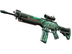 StatTrak™ SG 553 | Dragon Tech (Factory New)
