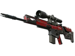 SCAR-20 | Crimson Web (Well-Worn)