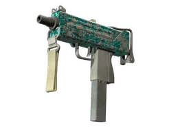 MAC-10 | Malachite (Battle-Scarred)