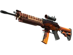 StatTrak™ SG 553 | Tiger Moth (Minimal Wear)