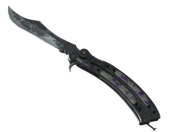 ★ StatTrak™ Butterfly Knife | Ultraviolet (Battle-Scarred)