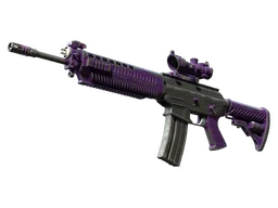 StatTrak™ SG 553 | Ultraviolet (Battle-Scarred)