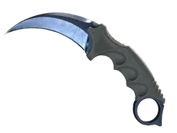 ★ Karambit | Blue Steel (Battle-Scarred)