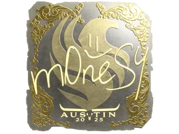 Sticker | m0NESY (Gold) | Austin 2025