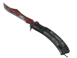 ★ StatTrak™ Butterfly Knife | Crimson Web (Battle-Scarred)