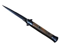 ★ Stiletto Knife | Blue Steel (Battle-Scarred)