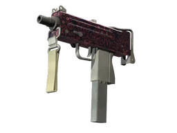 MAC-10 | Red Filigree (Minimal Wear)