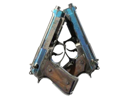 StatTrak™ Dual Berettas | Urban Shock (Battle-Scarred)