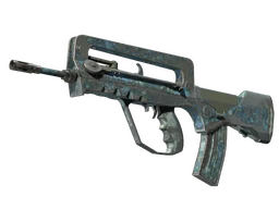 FAMAS | Cyanospatter (Battle-Scarred)