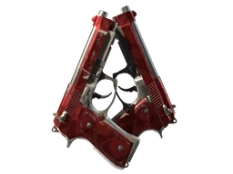 StatTrak™ Dual Berettas | Hemoglobin (Field-Tested)