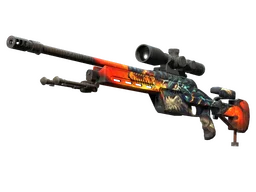 StatTrak™ SSG 08 | Dragonfire (Minimal Wear)