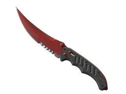 ★ Flip Knife | Crimson Web (Well-Worn)