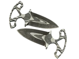 ★ Shadow Daggers | Black Laminate (Battle-Scarred)